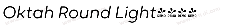 Oktah Round Light字体转换